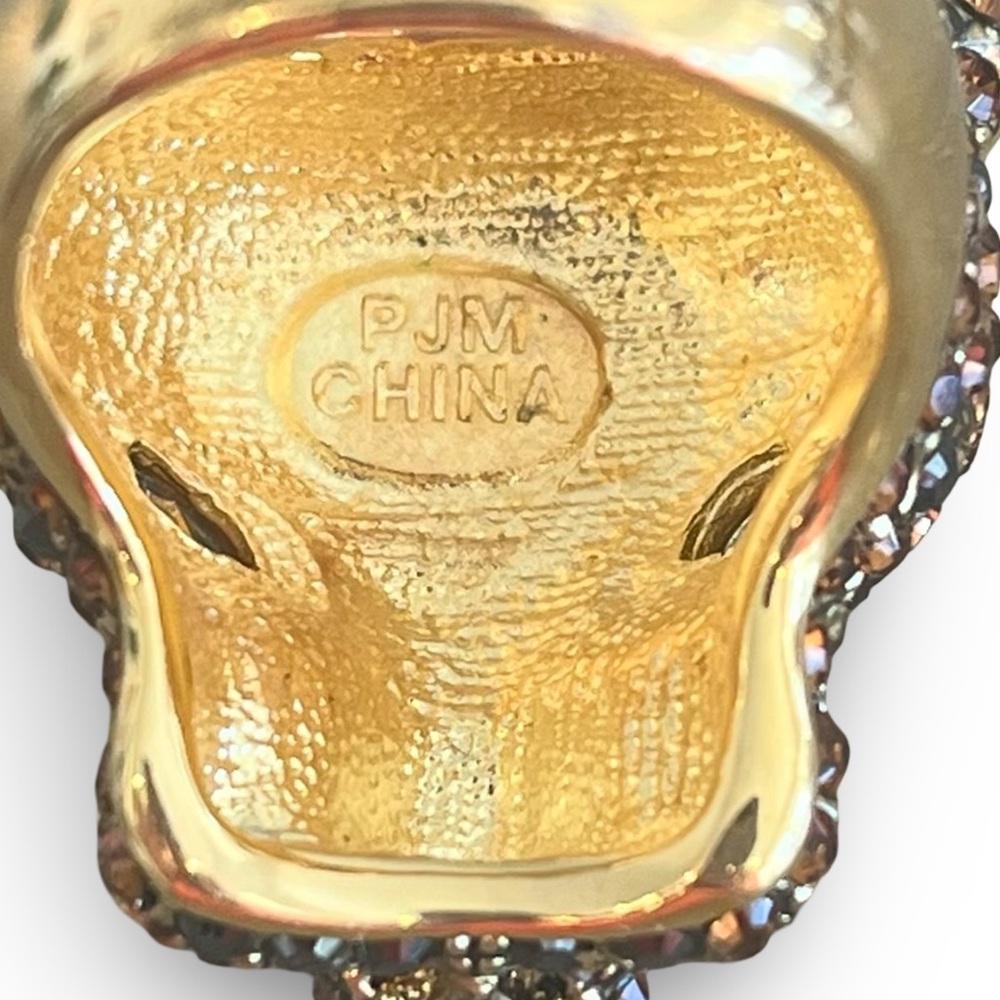 18k Gold Plated Topaz CZ Panther Ring Size 8 - Picture 7 of 10
